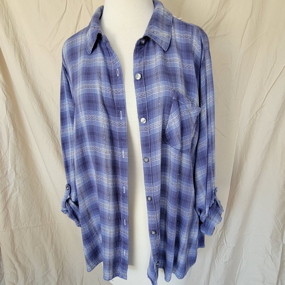 Blue Plaid Shirt